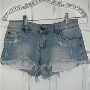 JUSTUSA Light Wash Denim Shorts Size XS